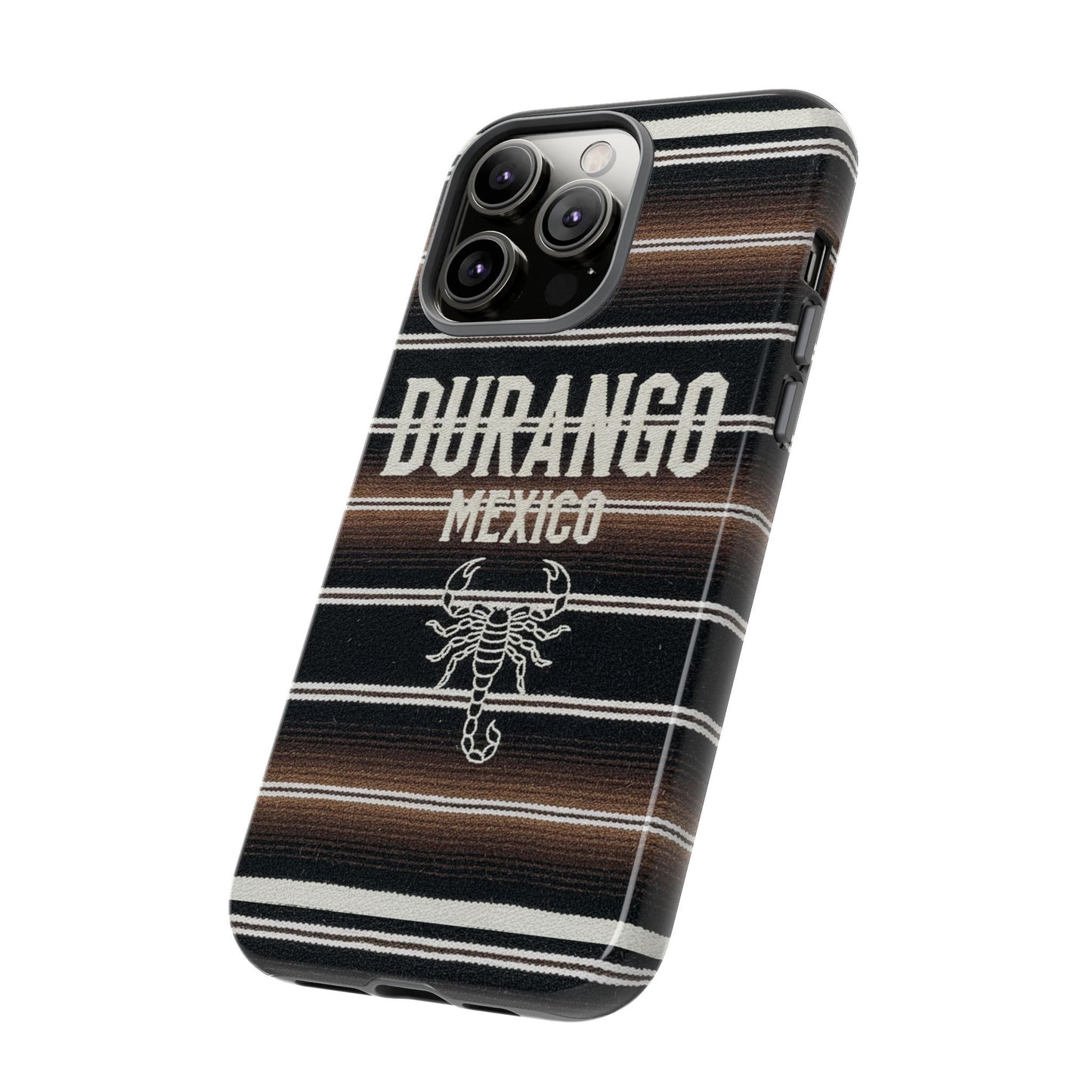 Durango Mexico Phone Case | Serape Scorpion Western Design | Mexican Heritage Tough Case for iPhone & Samsung