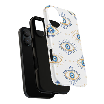 Blue Evil Eye Phone Case – Protective Slim Shockproof Cover for Iphone, Samsung Galaxy and Pixel