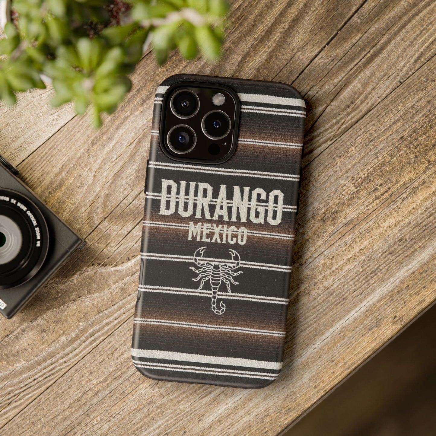Durango Mexico Phone Case | Serape Scorpion Western Design | Mexican Heritage Tough Case for iPhone & Samsung