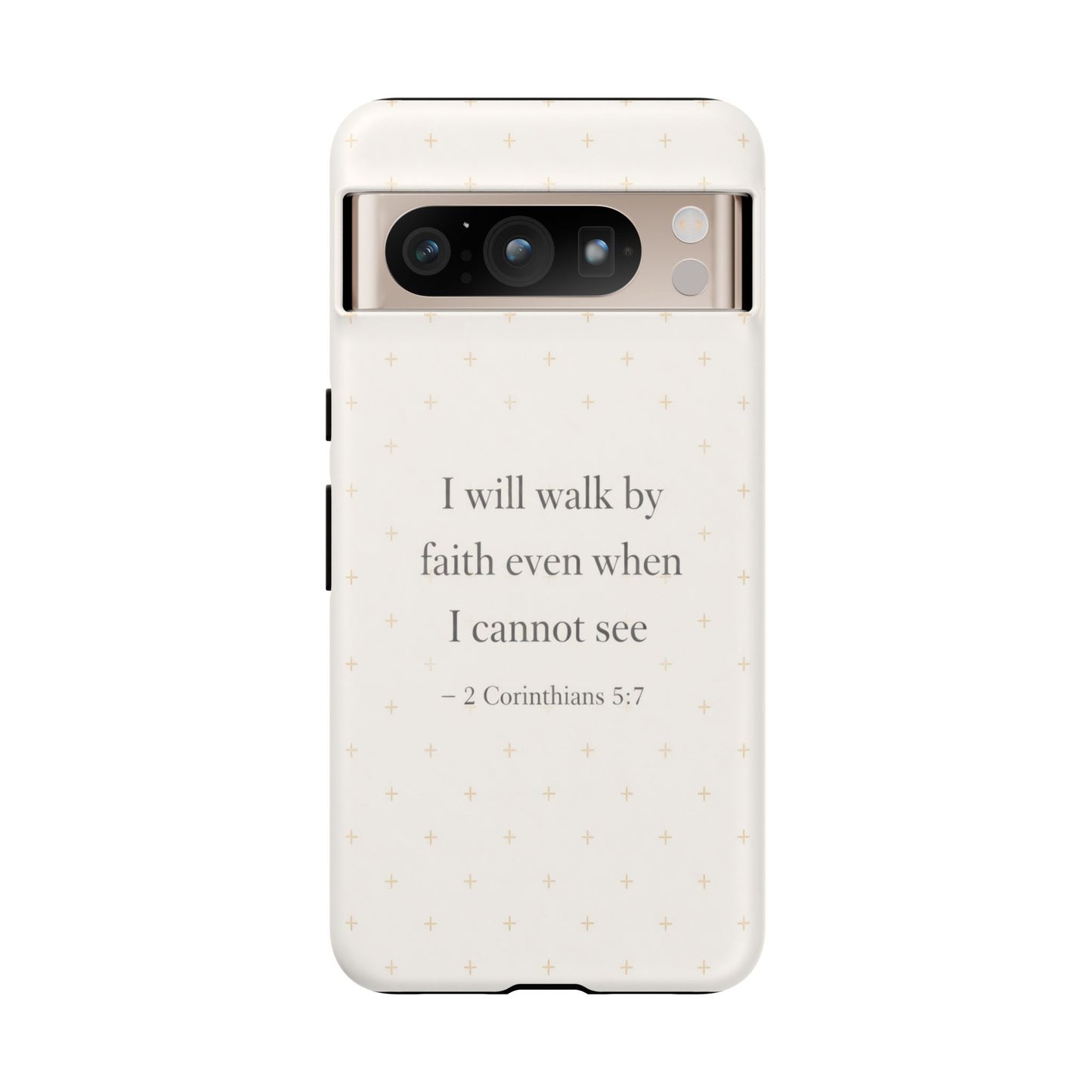 Walk by Faith Phone Case 2 Corinthians 5:7 Christian Bible Cover