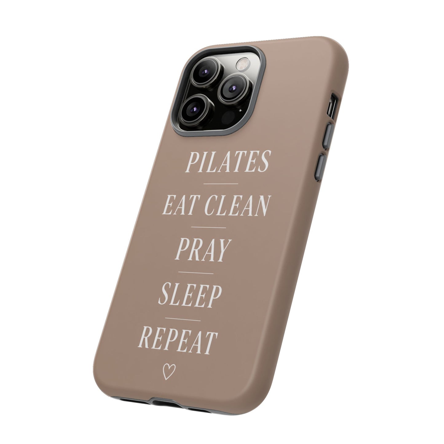 Pilates Phone Case | Eat Clean Pray Sleep Repeat Aesthetic | Wellness Girl Gift