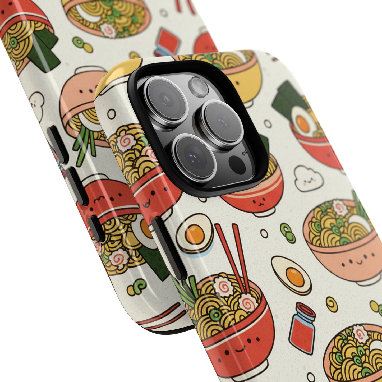 Kawaii Ramen Phone Case – Cute Japanese Food Pattern | Noodle Bowl Aesthetic Case