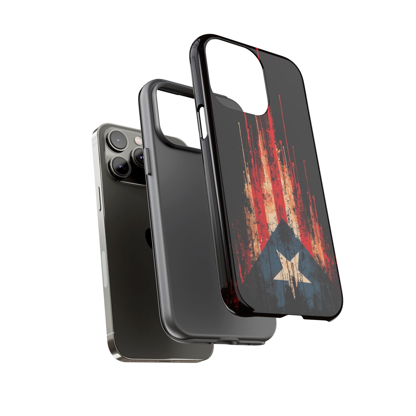 Puerto Rico Flag Phone Case | Distressed Puerto Rican Flag Tough Case | Boricua Pride Protective iPhone Samsung Cover