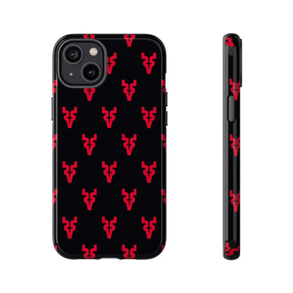 Mazatlán Bull Phone Case – Black Red Streetwear Tough Shockproof Cover