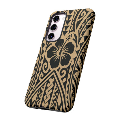 Polynesian Tribal Hawaiin Hibiscus Phone Case for iPhone Samsung Galaxy
