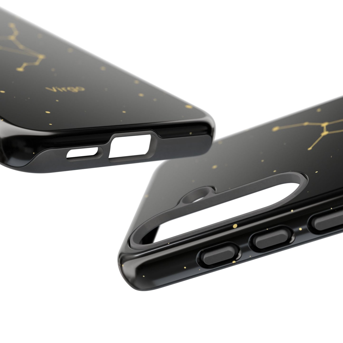 Virgo Zodiac Constellation Phone Case – Luxe Gold Celestial Cover