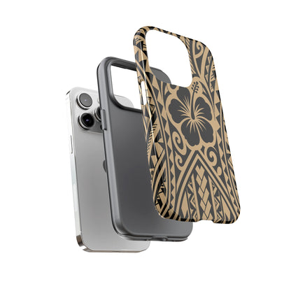 Polynesian Tribal Hawaiin Hibiscus Phone Case for iPhone Samsung Galaxy