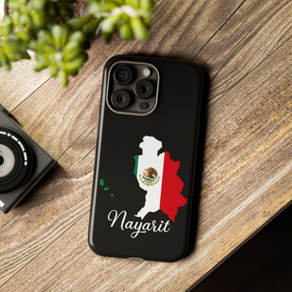 Nayarit Mexico Flag Map Phone Case | Mexican American Pride Tough Case for iPhone & Samsung