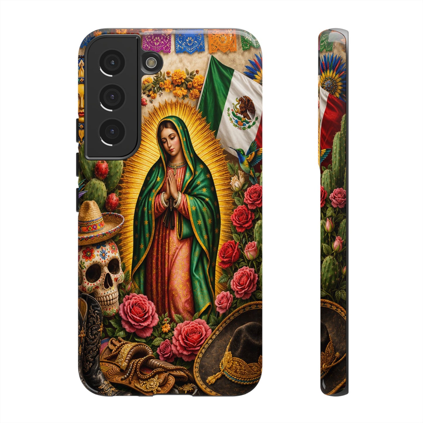 Virgen de Guadalupe Phone Case Mexican Floral iPhone Samsung Pixel Case