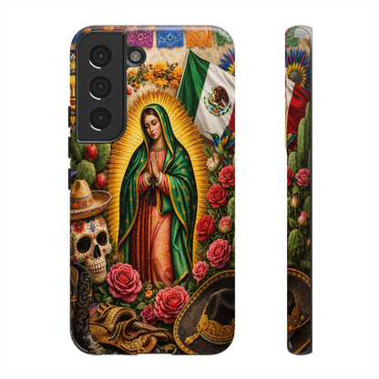 Virgen de Guadalupe Phone Case Mexican Floral iPhone Samsung Pixel Case