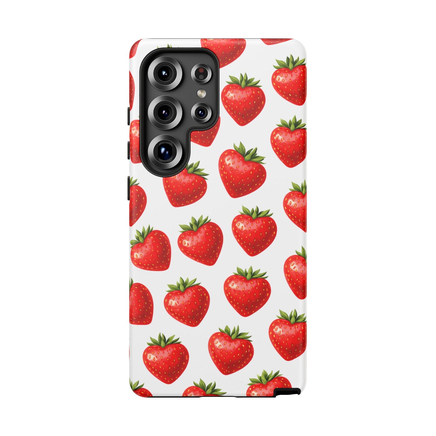 Cute Strawberry Phone Case – Aesthetic Fruit Pattern Protective Cover for Iphone, Samsung Galaxy and Pixel