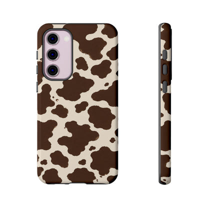 Western Cow Print Tough Phone Case for iPhone Samsung Galaxy Pixel