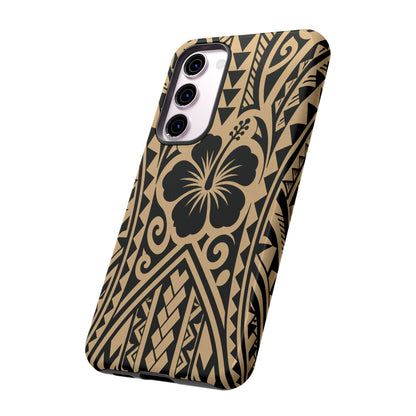 Polynesian Tribal Hawaiin Hibiscus Phone Case for iPhone Samsung Galaxy