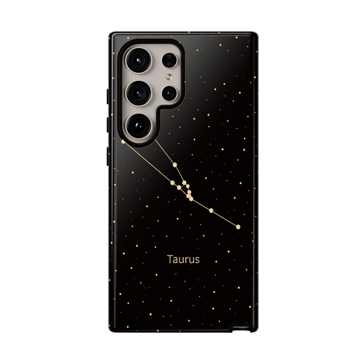 Taurus Zodiac Constellation Phone Case – Luxe Gold Celestial Cover