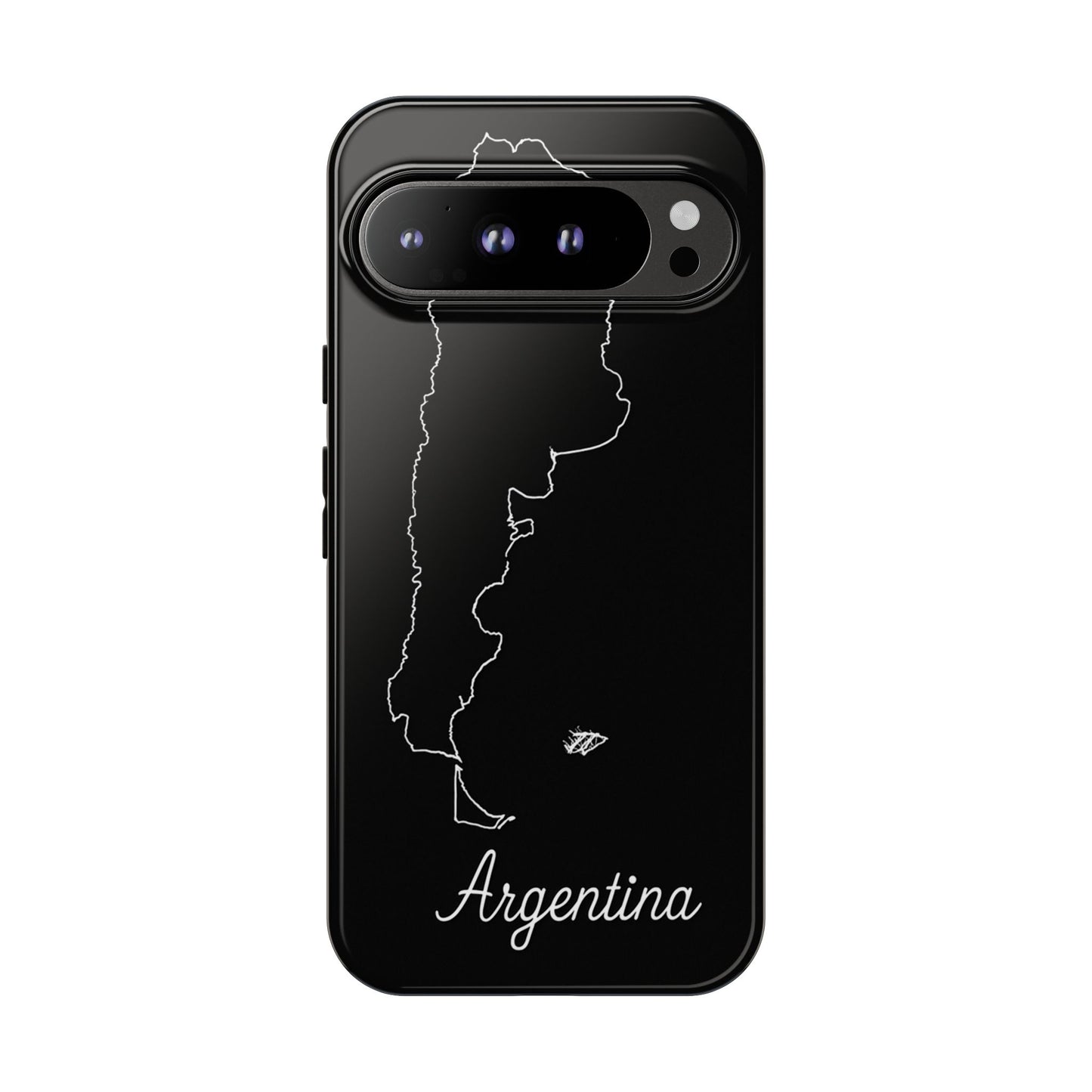 Argentina Outline Phone Case – Minimal Country Map Tough Case (iPhone, Samsung, Pixel)