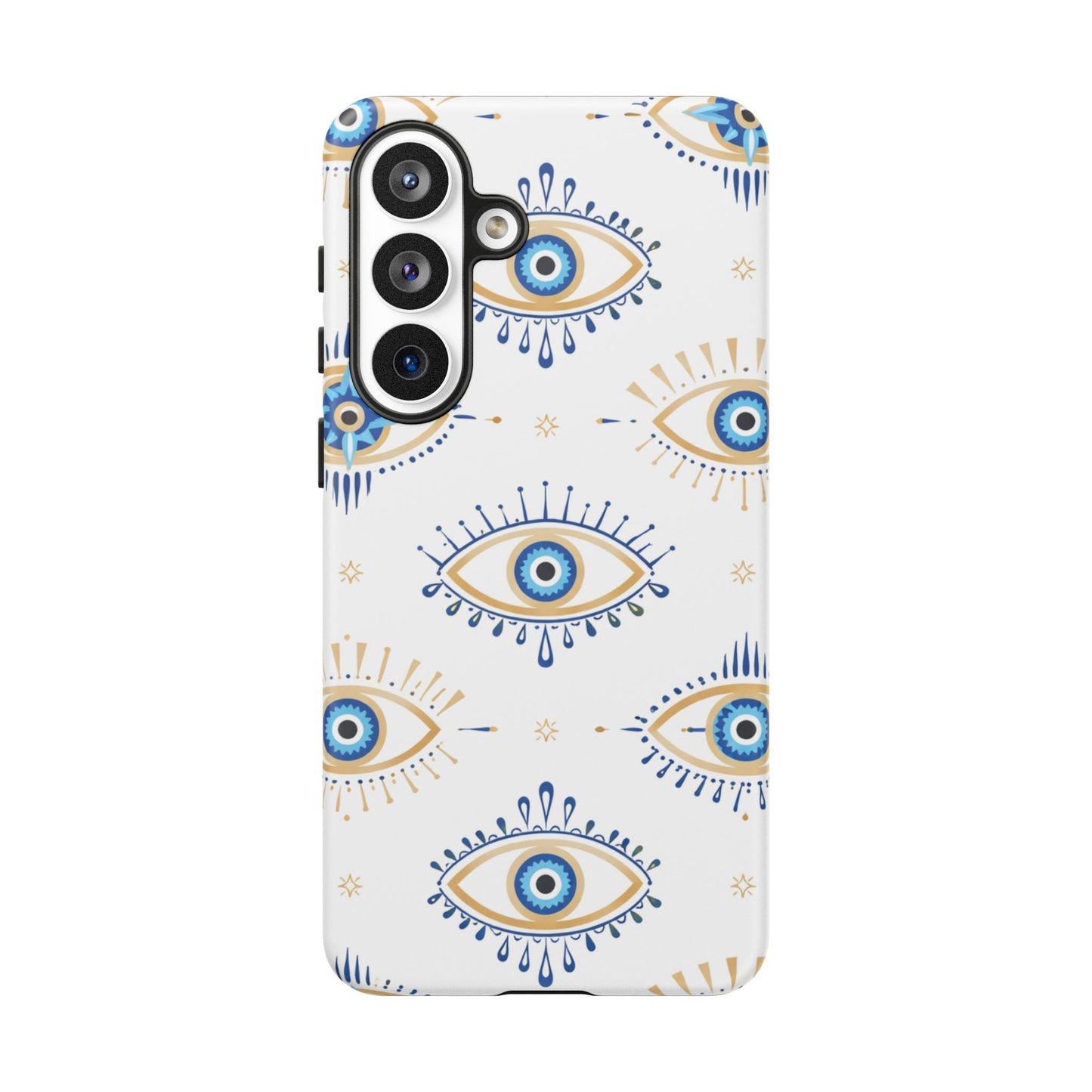 Blue Evil Eye Phone Case – Protective Slim Shockproof Cover for Iphone, Samsung Galaxy and Pixel