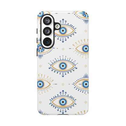 Blue Evil Eye Phone Case – Protective Slim Shockproof Cover for Iphone, Samsung Galaxy and Pixel