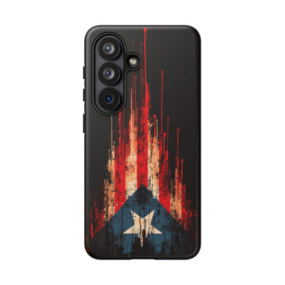Puerto Rico Flag Phone Case | Distressed Puerto Rican Flag Tough Case | Boricua Pride Protective iPhone Samsung Cover