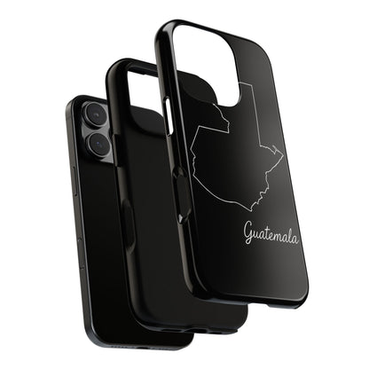 Guatemala Outline Phone Case – Minimal Country Map Tough Case (iPhone, Samsung, Pixel)