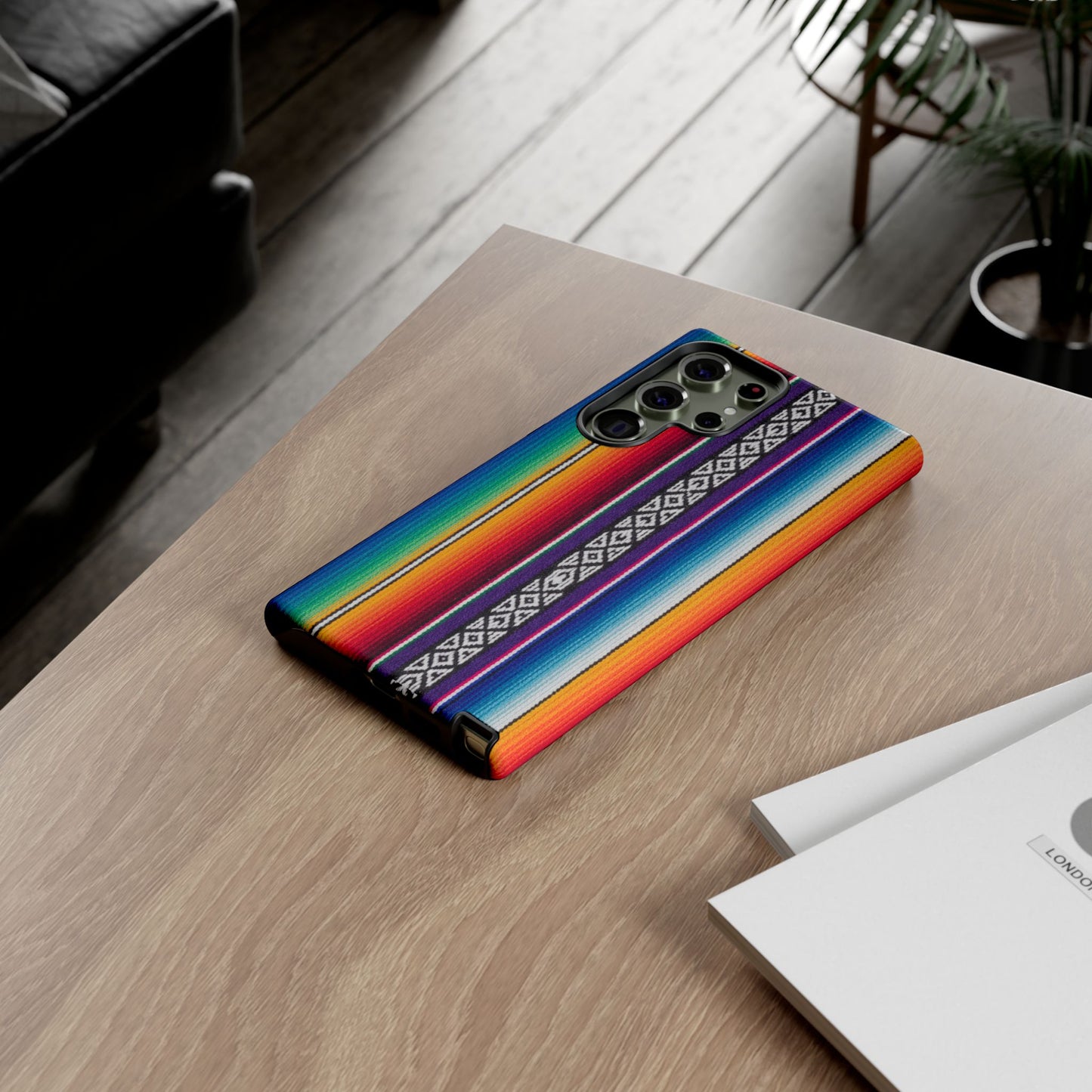 Serape Stripe Phone Case – Colorful Mexican Blanket Pattern Tough Case