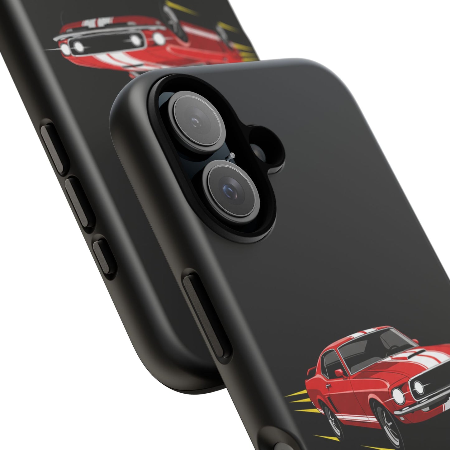 Red Muscle Car Phone Case – Classic Car Racing Tough Protective Case