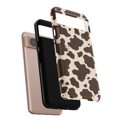 Western Cow Print Tough Phone Case for iPhone Samsung Galaxy Pixel