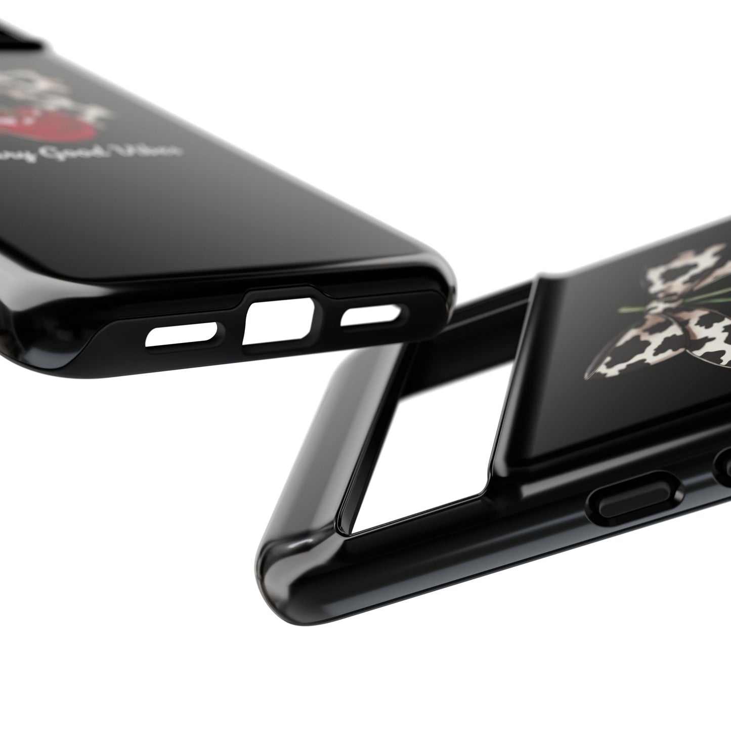 Cherry Cow Print Phone Case | Coquette Bow Aesthetic iPhone & Samsung Tough Case