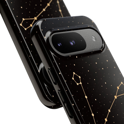 Pisces Zodiac Constellation Phone Case – Luxe Gold Celestial Cover