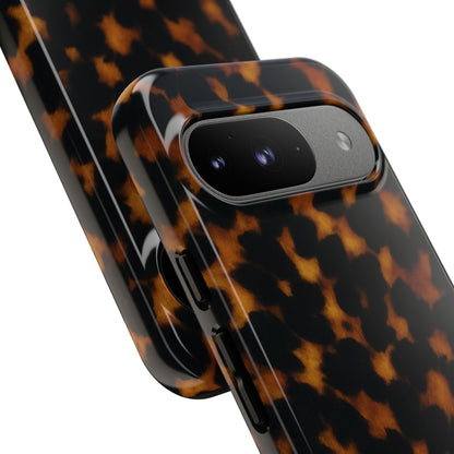 Tortoiseshell Phone Case – Brown Leopard Pattern Luxury Tough Protective Case