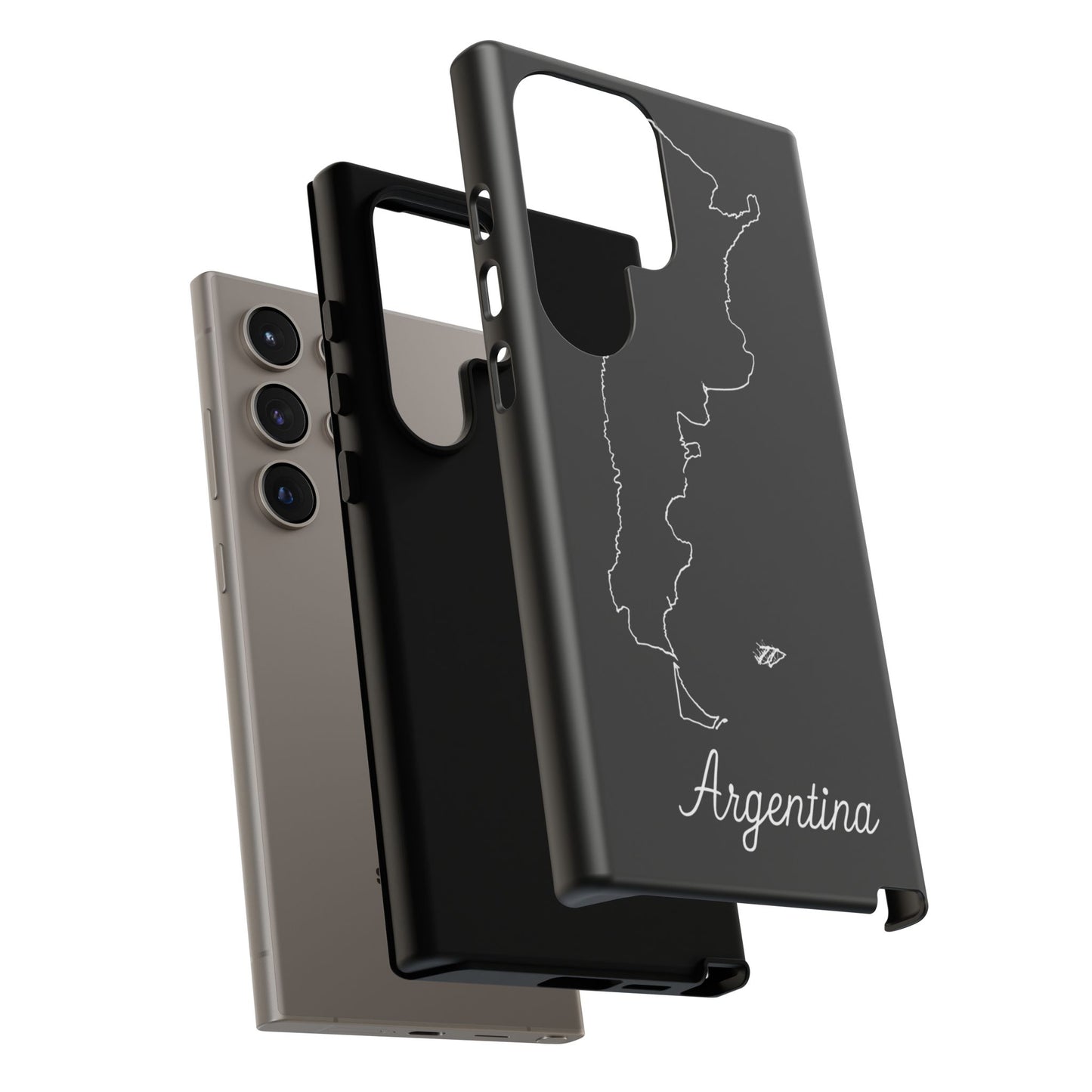 Argentina Outline Phone Case – Minimal Country Map Tough Case (iPhone, Samsung, Pixel)