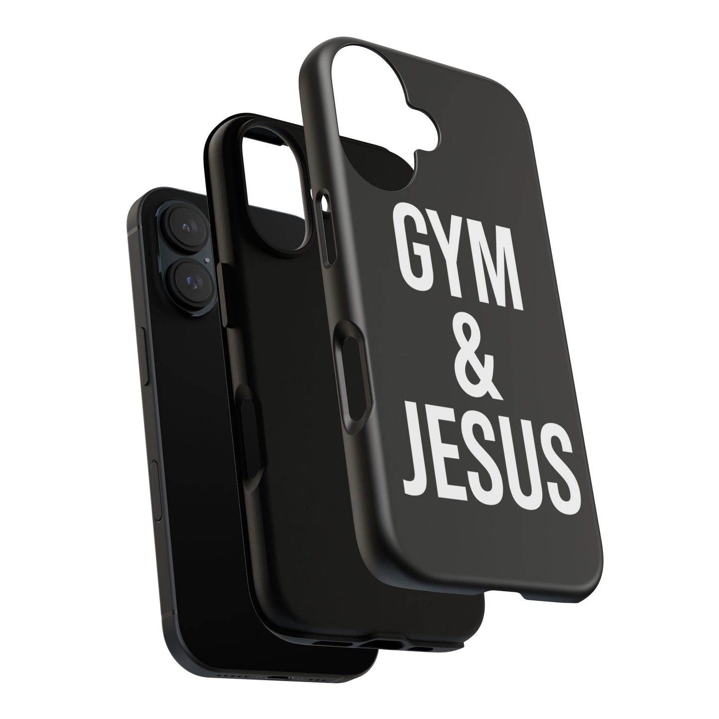 Gym & Jesus Phone Case Christian Faith Workout Gym Motivation Case
