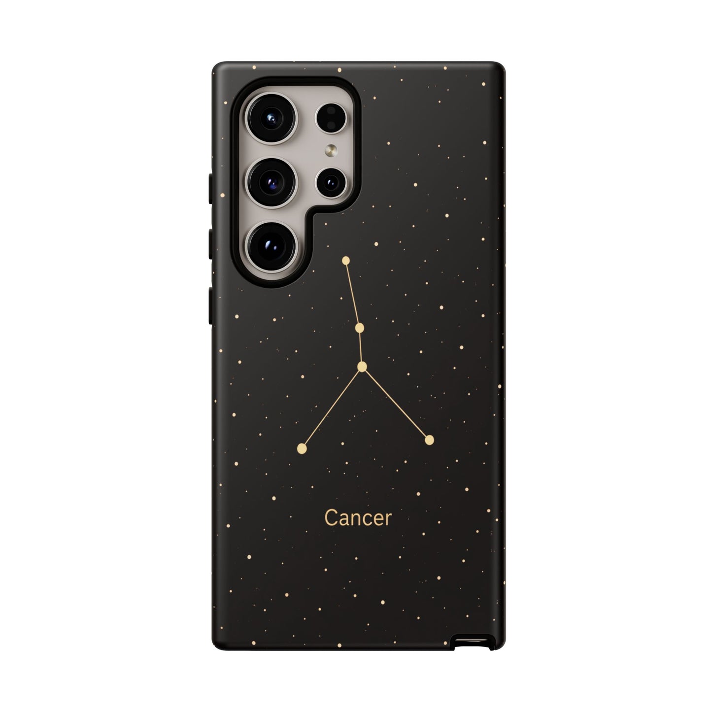 Cancer Zodiac Constellation Phone Case – Luxe Gold Celestial Cover