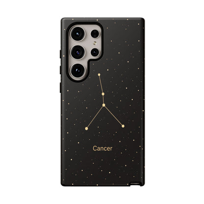 Cancer Zodiac Constellation Phone Case – Luxe Gold Celestial Cover