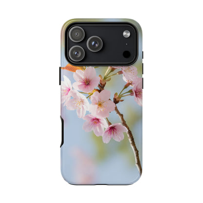 Cherry Blossom Phone Case – Pink Floral Tough Case (iPhone, Samsung Galaxy, Pixel)