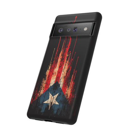 Puerto Rico Flag Phone Case | Distressed Puerto Rican Flag Tough Case | Boricua Pride Protective iPhone Samsung Cover