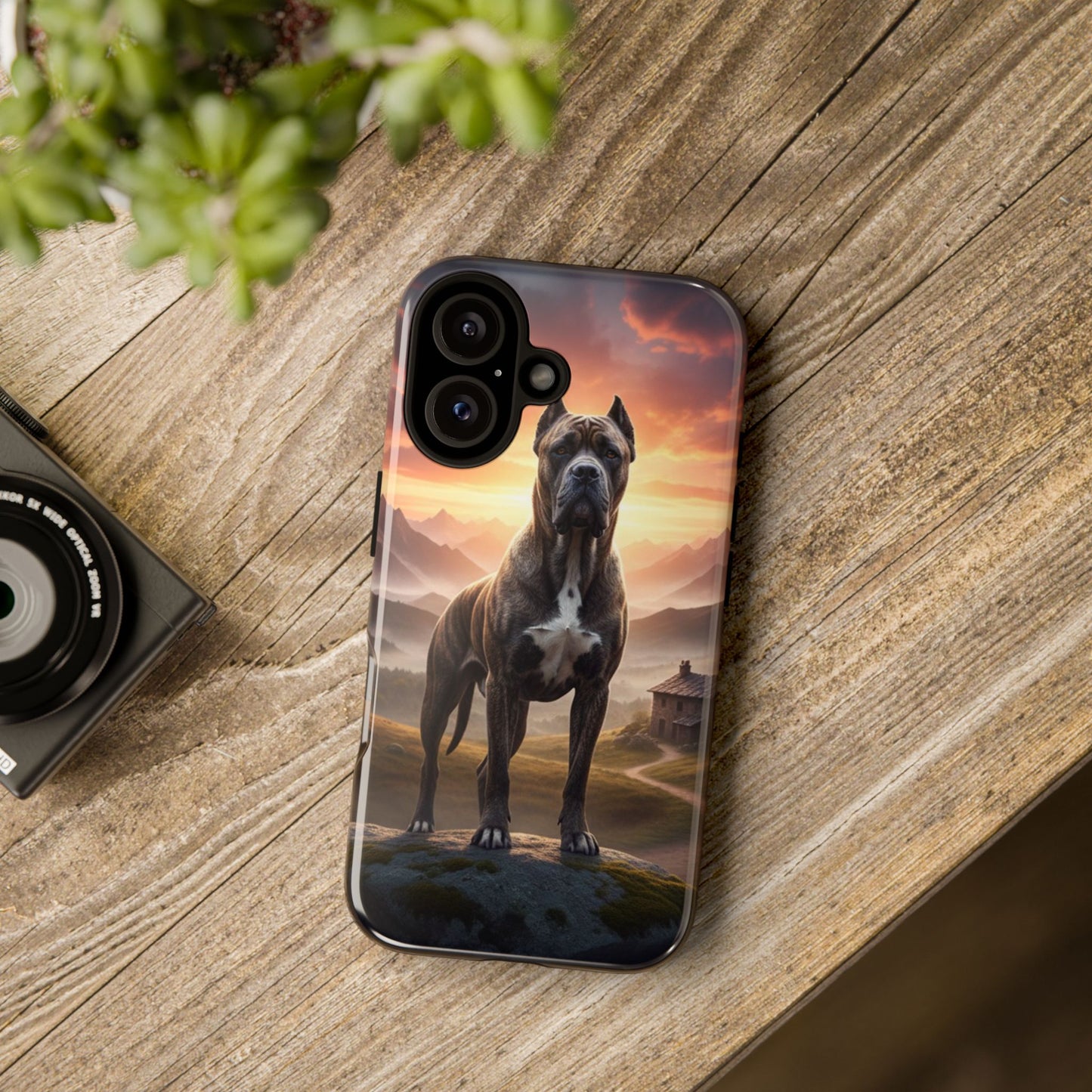 Cane Corso Phone Case – Guard Dog Sunset Tough Case (iPhone, Samsung, Pixel) | Dog Lover Gift