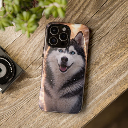 Siberian Husky Tough Phone Case | Blue Eyes Dog Cover Protective iPhone Case
