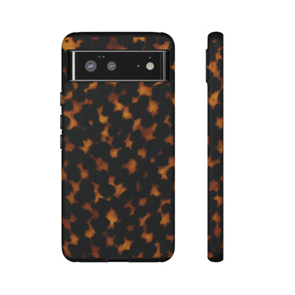 Tortoiseshell Pattern Tough Phone Case | Classic Leopard-Style Protective Cover
