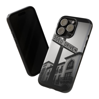 Rodeo Drive Phone Case | Los Angeles Aesthetic Black & White Photography | Luxury LA Street Tough Case for iPhone & Samsung