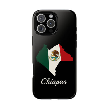Chiapas Mexico Flag Map Phone Case | Mexican American Pride Tough Case for iPhone & Samsung