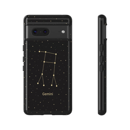 Gemini Zodiac Constellation Phone Case – Luxe Gold Celestial Cover
