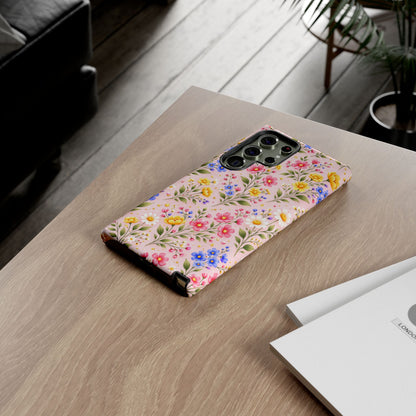 Wildflower Floral Phone Case Vintage Spring Meadow Tough Cover