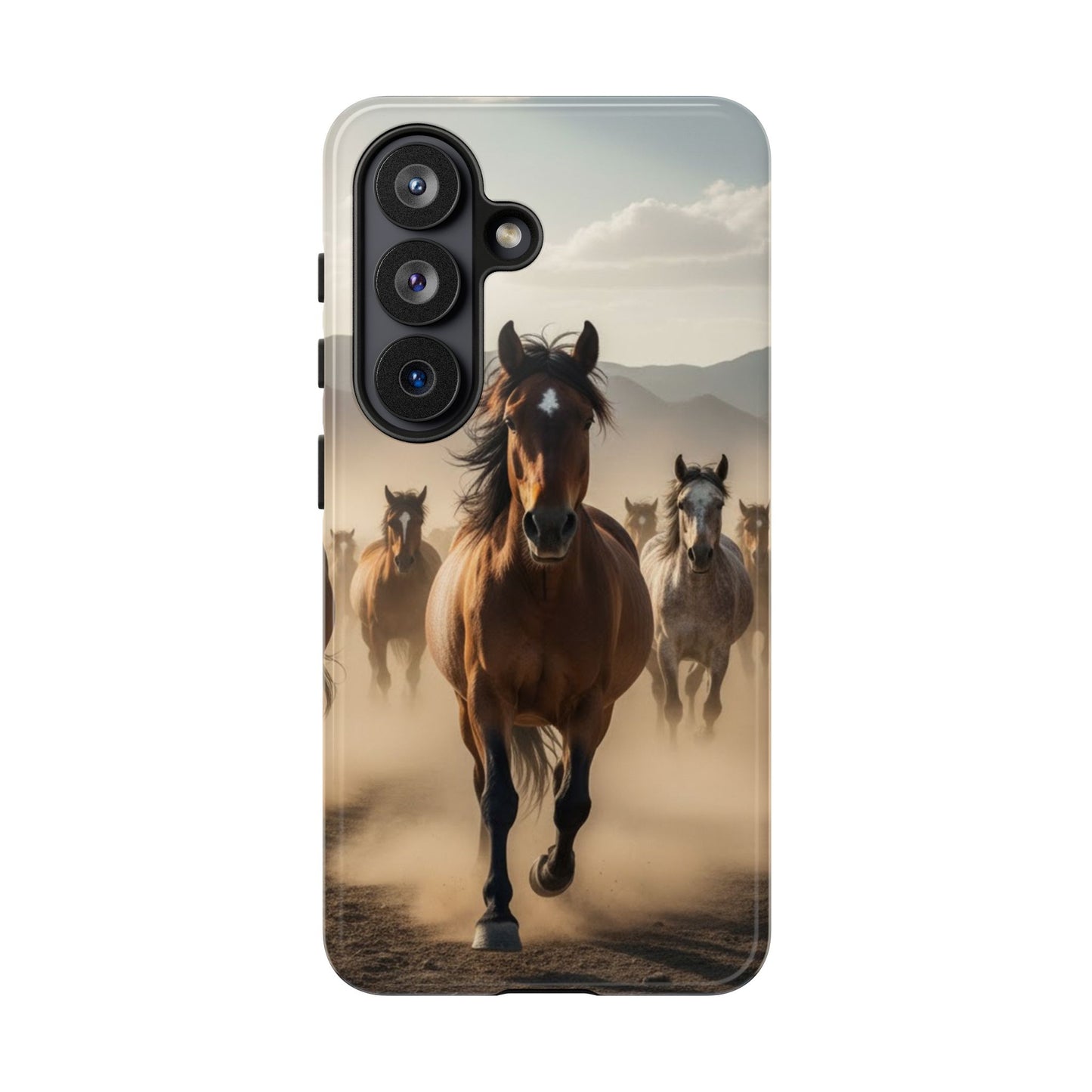 Running Horses Phone Case – Wild Mustang Herd Tough Case (iPhone, Samsung, Pixel)