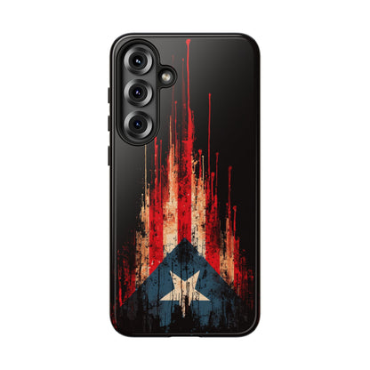 Puerto Rico Flag Phone Case | Distressed Puerto Rican Flag Tough Case | Boricua Pride Protective iPhone Samsung Cover