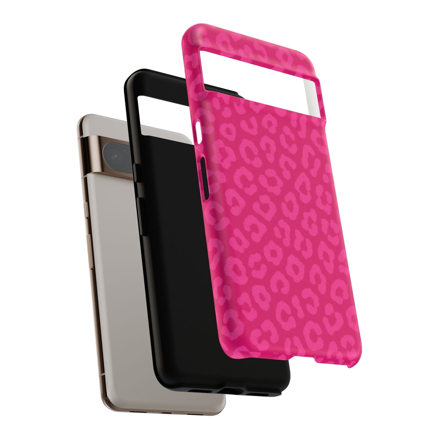 Hot Pink Leopard Print Phone Case – Bold Coquette Leopard Tough Case