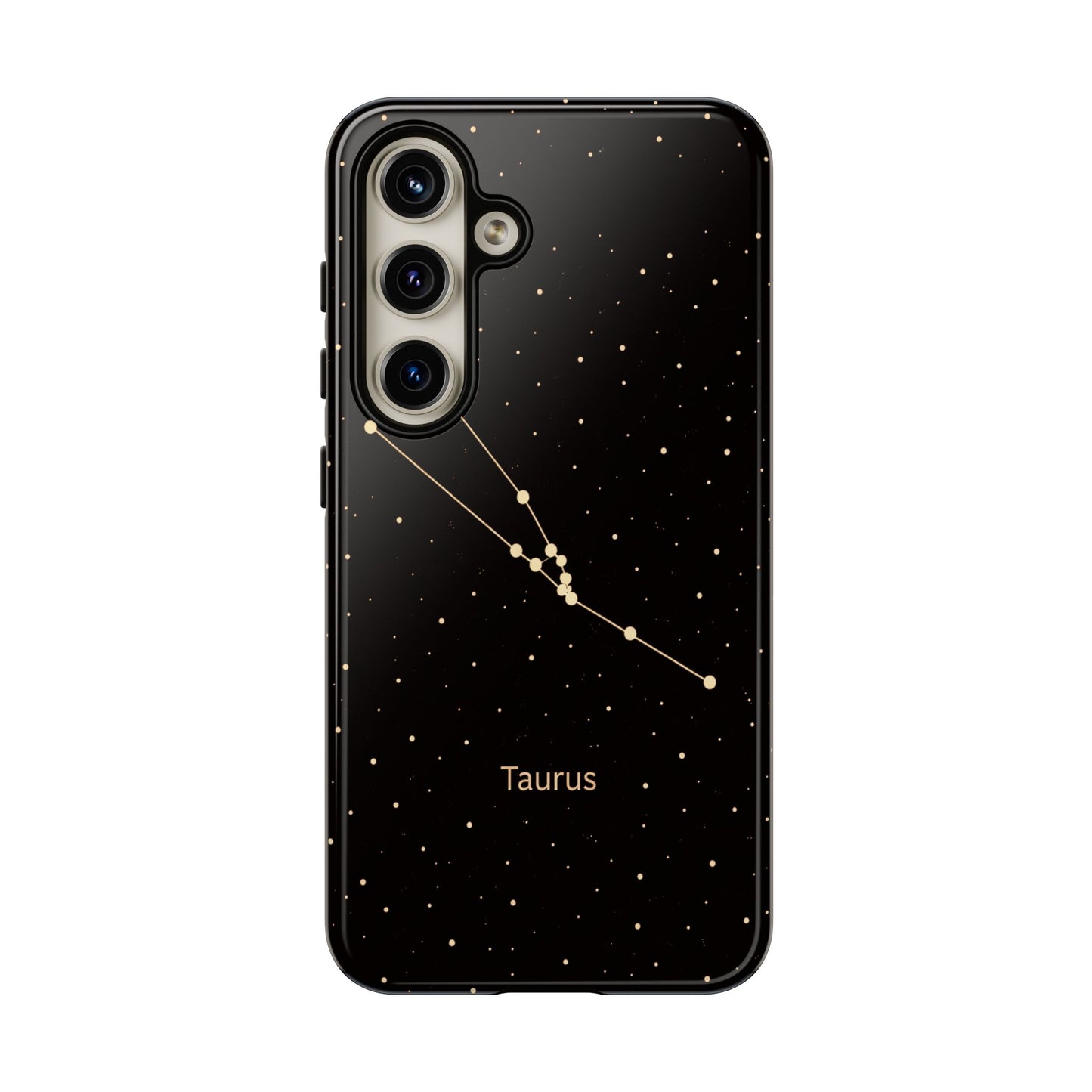 Taurus Zodiac Constellation Phone Case – Luxe Gold Celestial Cover
