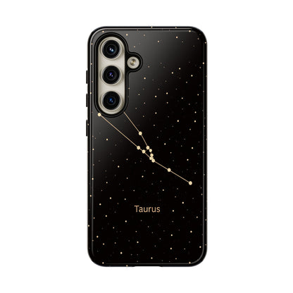 Taurus Zodiac Constellation Phone Case – Luxe Gold Celestial Cover