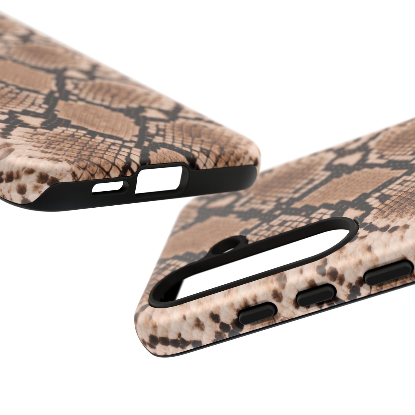 Snake Print Phone Case – Brown Python Pattern Slim Protective Cover for Iphone, Samsung Galaxy and Pixel