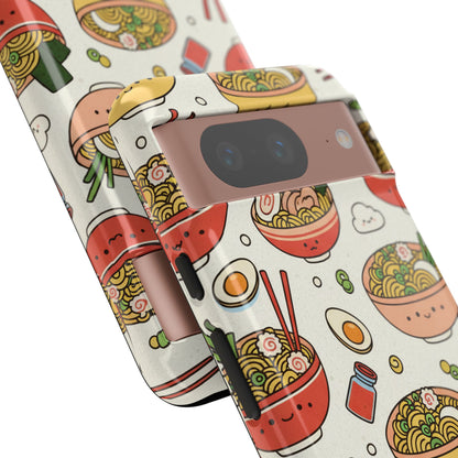 Kawaii Ramen Phone Case – Cute Japanese Food Pattern | Noodle Bowl Aesthetic Case