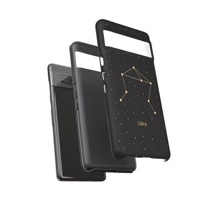 Libra Zodiac Constellation Phone Case – Luxe Gold Celestial Cover